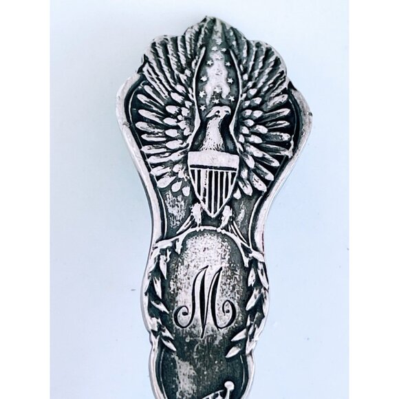 Antique Sterling silver Oakland California Souvenir Spoon Ornate Tree - Picture 5 of 13